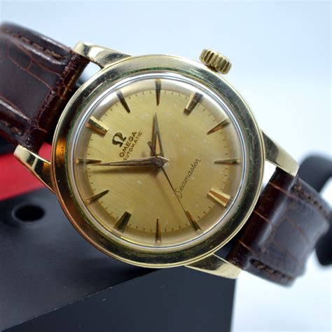 old omega watches gold with stainless steel back|affordable vintage omega watches.